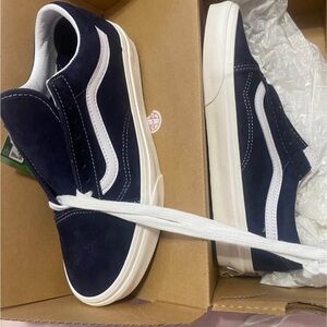 Vans Blue and White Sneakers Classic Design